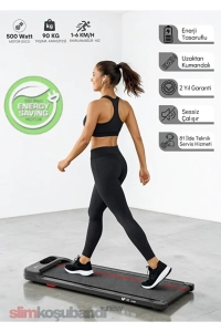 VFİT Slim Koşu Bandı 34x79 cm Minimal Yürüyüş Bandı Uzaktan Kumandalı & Eğimli